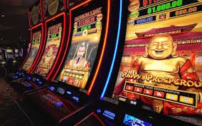 Video slot reels with bonus round symbols displayed on a 747-2 game screen